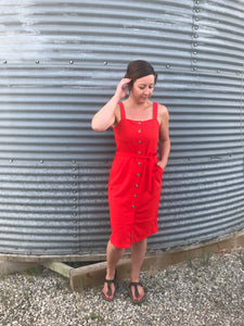 Rae Button Dress