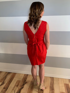 Rose Side Pleat Dress