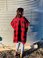Load image into Gallery viewer, Kenzie Plaid Poncho